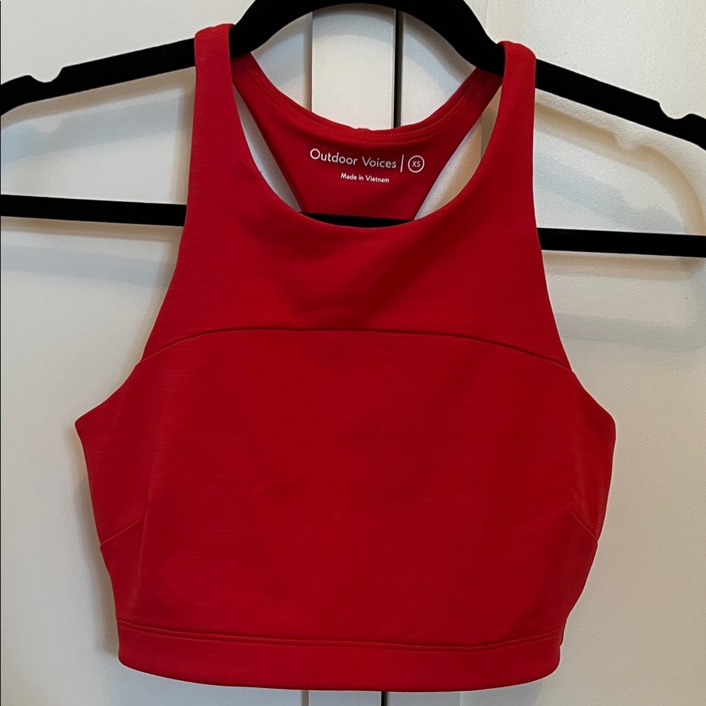 Outdoor Voices Red Sports Bra